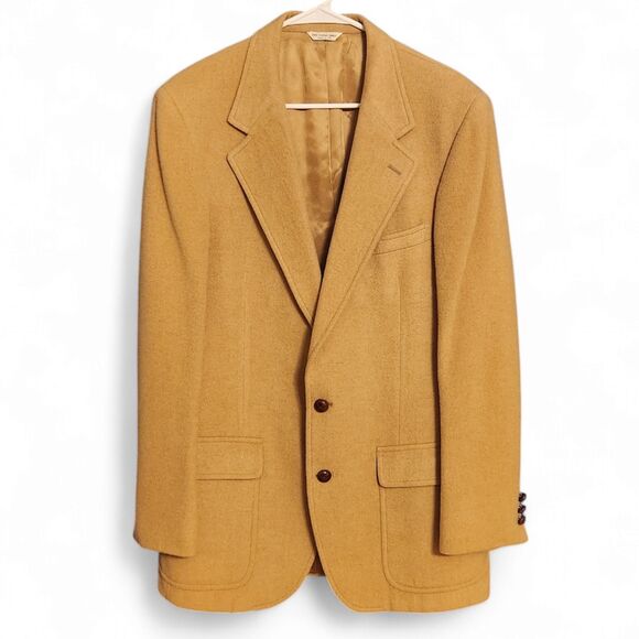 Vintage PMB 100% Camel Hair Men's Blazer Size 40, Tan Dillard's - Picture 1 of 12